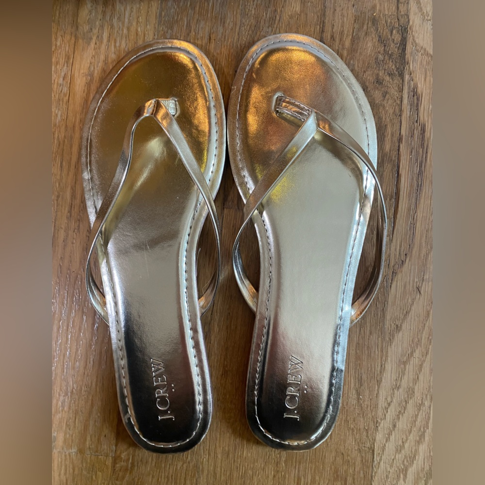 J. Crew Metallic Gold Women's Sandals